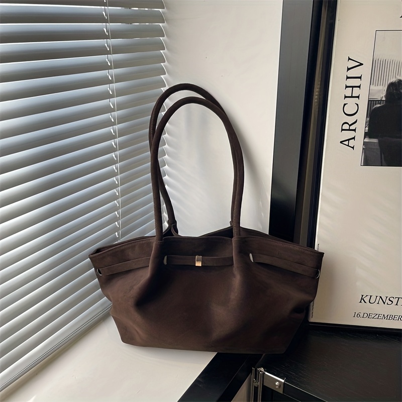 TEMU Damska Torba na Ramię - Miękka i Casualowa Torebka, Idealna do Codziennych Dojazdów, Podróży lub na Wakacje Elegancka Torba typu Tote z