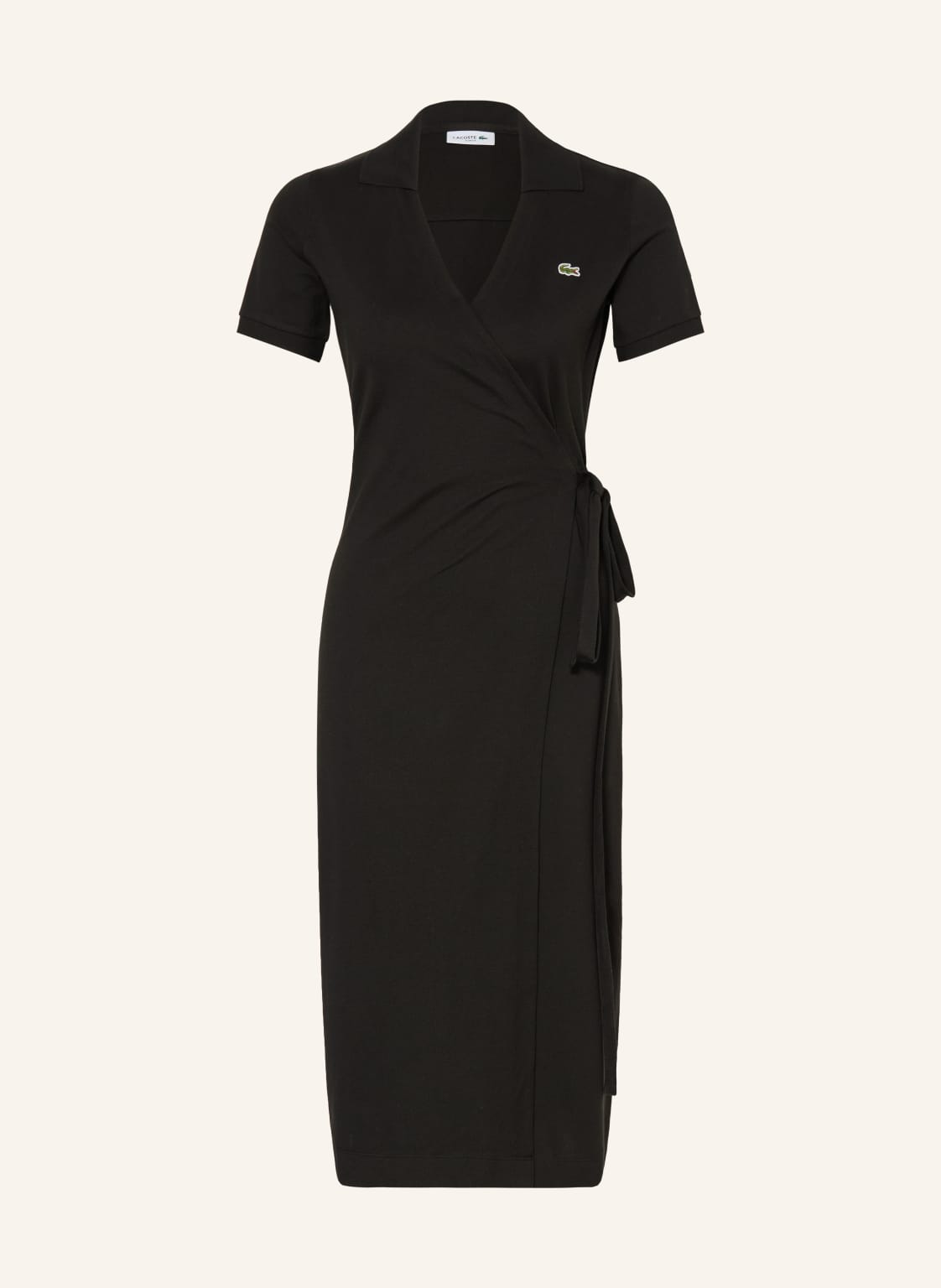Lacoste Sukienka Kopertowa schwarz