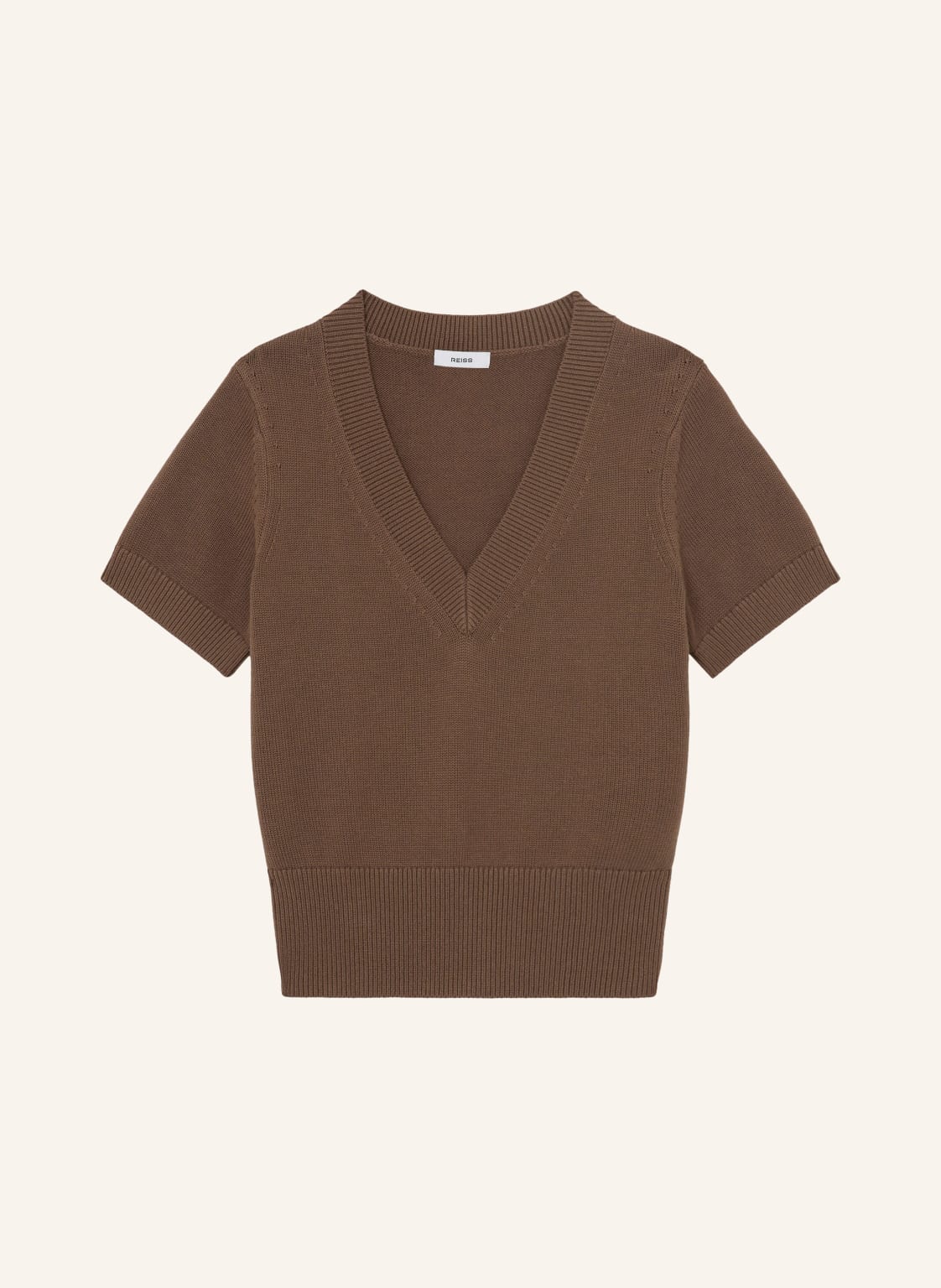 Reiss Top Z Dzianiny Valerie beige