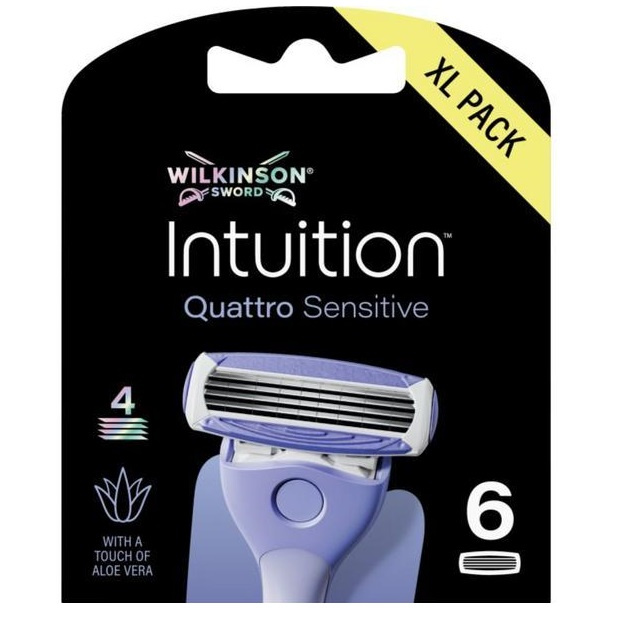 Wilkinson Intuition Quattro Sensitive wkład z 4 ostrzami 6szt