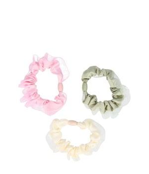 Solida Scrunchie beige, grün, rosa 7,7 cm Gumka do włosów 3 szt.