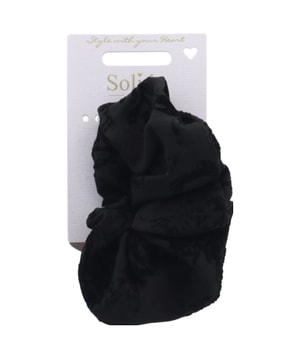 Solida Scrunchie schwarz Gumka do włosów 1 szt.