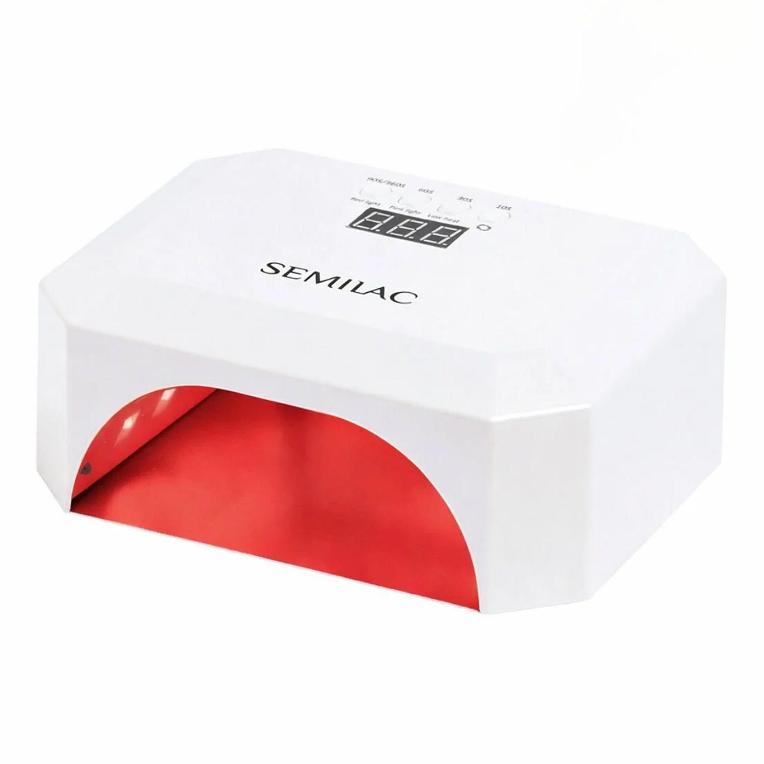 Semilac UV LED 24W/48 Diamond Multi LED Red Light System profesjonalna lampa do paznokci do hybryd, żelu i akrylożelu z czerwonym światłem