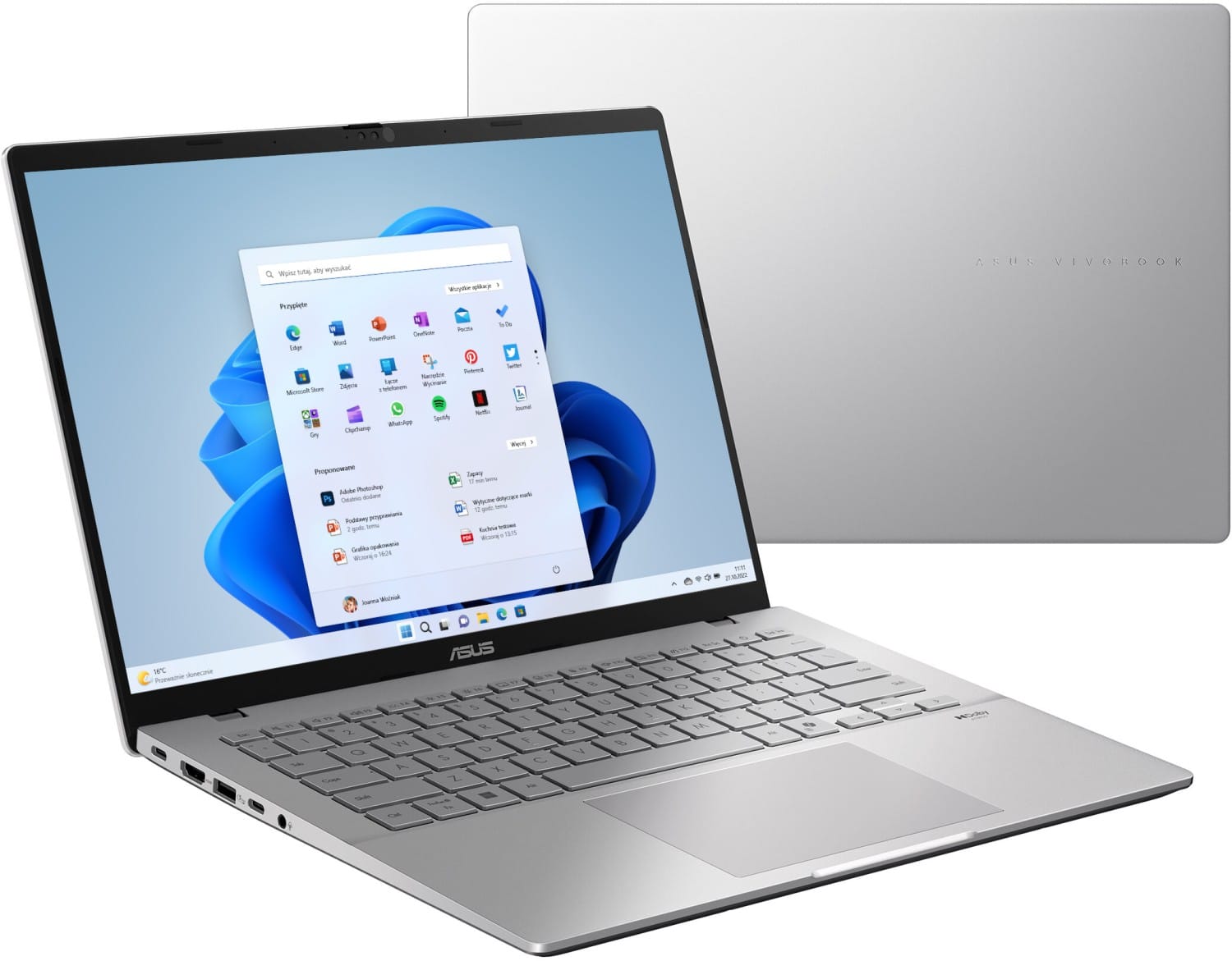 ASUS Vivobook S14 S3407VA-LY076W - Core 5 210H 14'' 16GB 512GB W11H Srebrny 90NB1681-M006J0