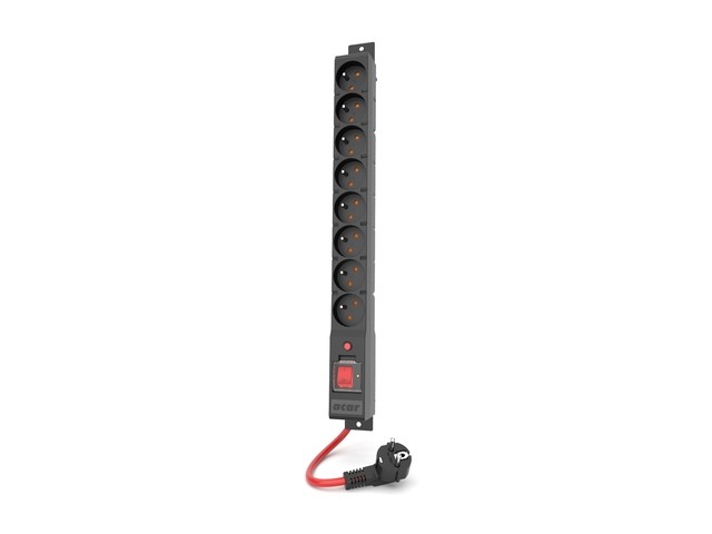Acar R8 Power 8 gniazd 230V PL 1.5m 16A czarna W2450