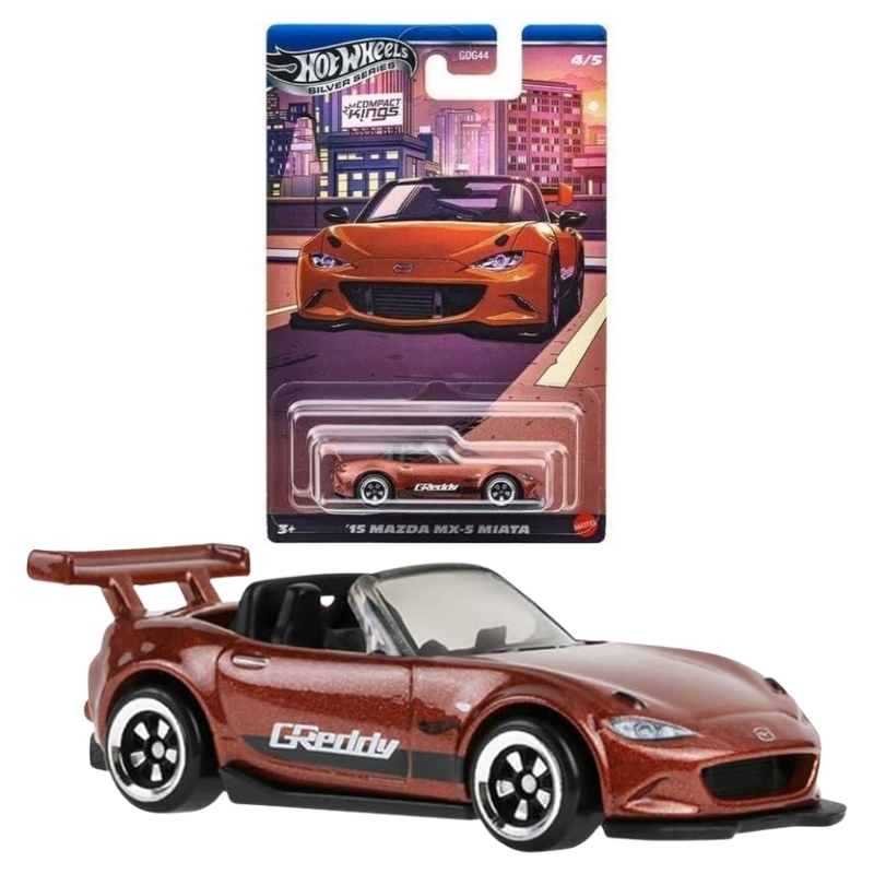 Hot Wheels Silver Series Compact Kings Autko Pojazd '15 Mazda MX-5 Miata JKX56