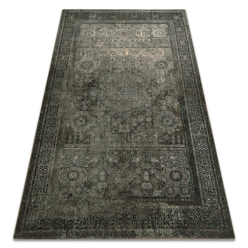 Dywan wełniany OMEGA MAMLUK Rozeta vintage iron zielony 170x235 cm