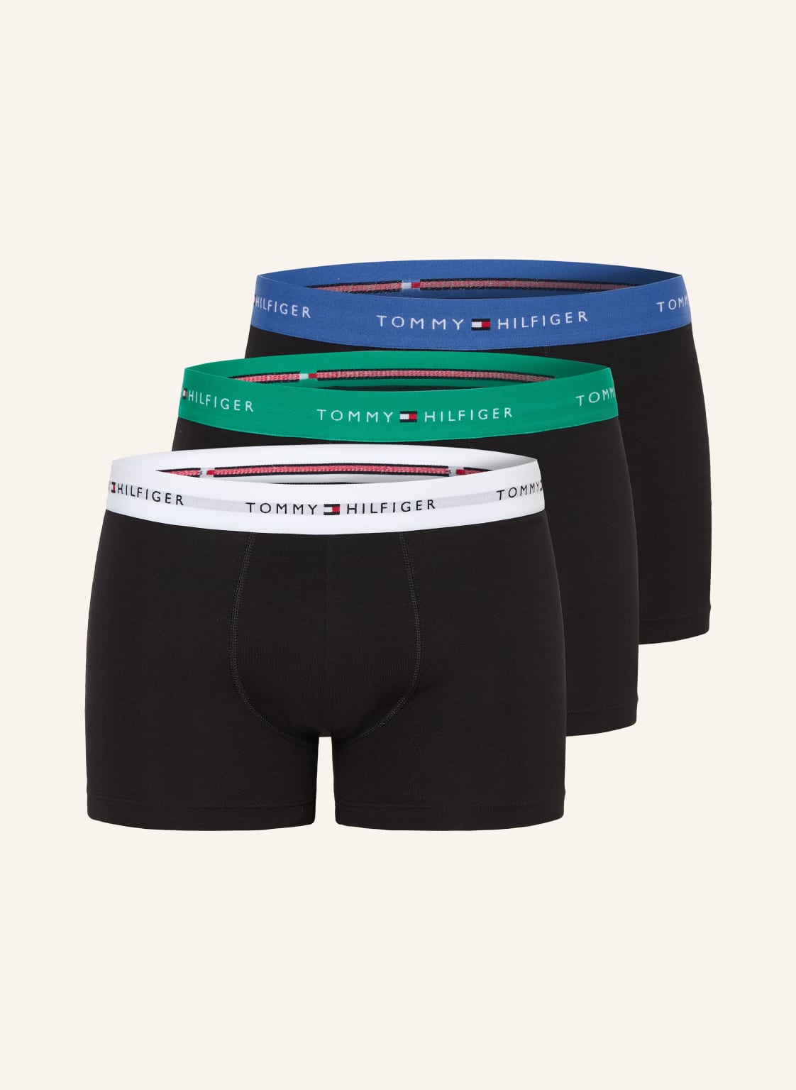 Tommy Hilfiger 3-Pak Bokserek gruen