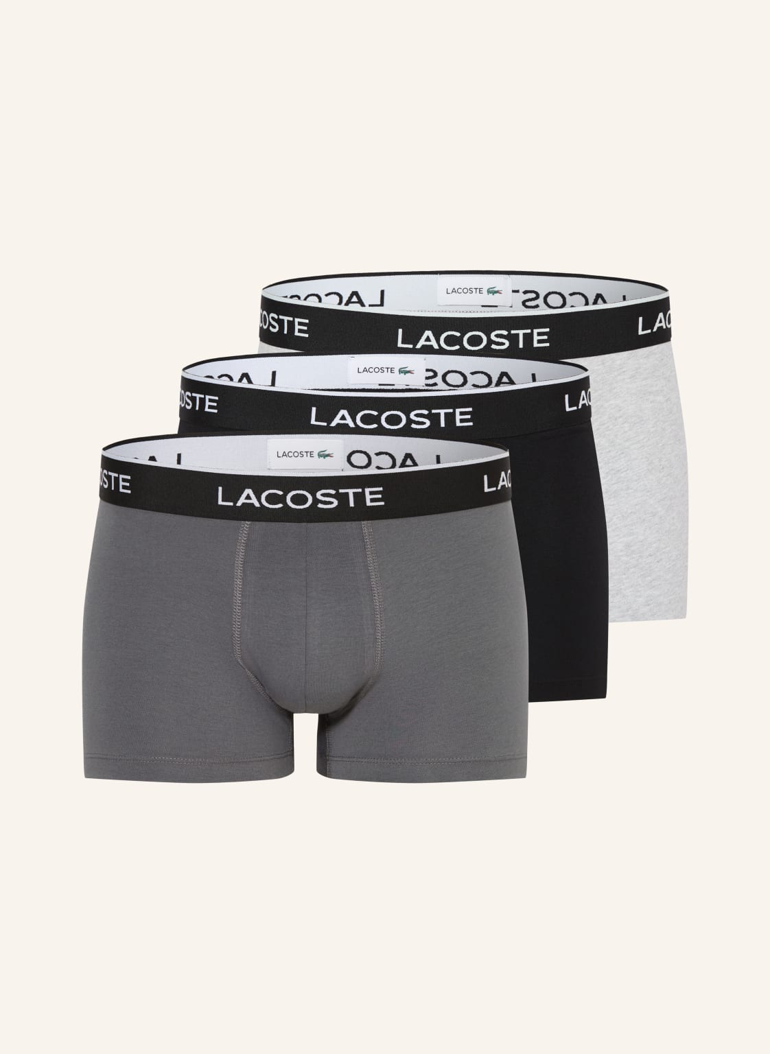 Lacoste Bokserki, 3 Szt. grau