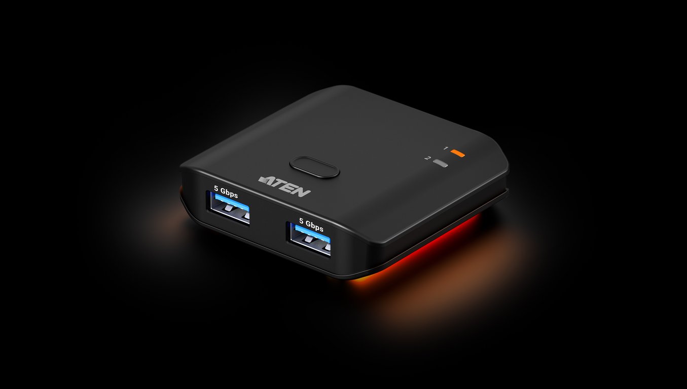 ATEN US4322-AT huby i koncentratory USB 3.2 Gen 1 (3.1 Gen 1) Type-A Czarny