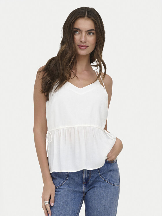 ONLY Top Nele 15370325 Biały Regular Fit