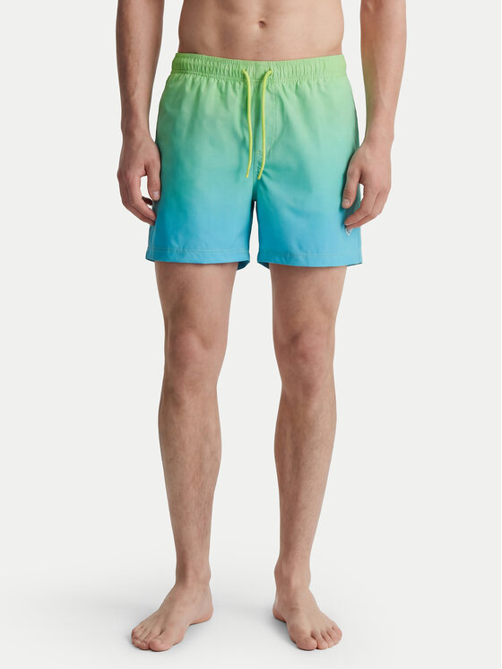 Jack & Jones Szorty kąpielowe Maui Horizon 12291438 Zielony Regular Fit