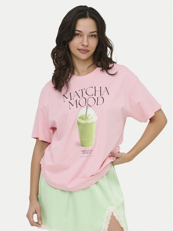 ONLY T-Shirt Vivvi 15346761 Różowy Regular Fit