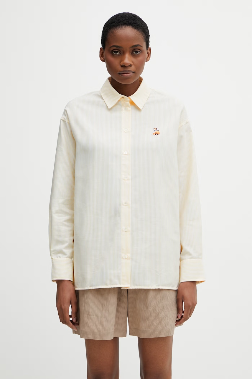 Maison Kitsuné Dreaming Fox koszula bawełniana damska