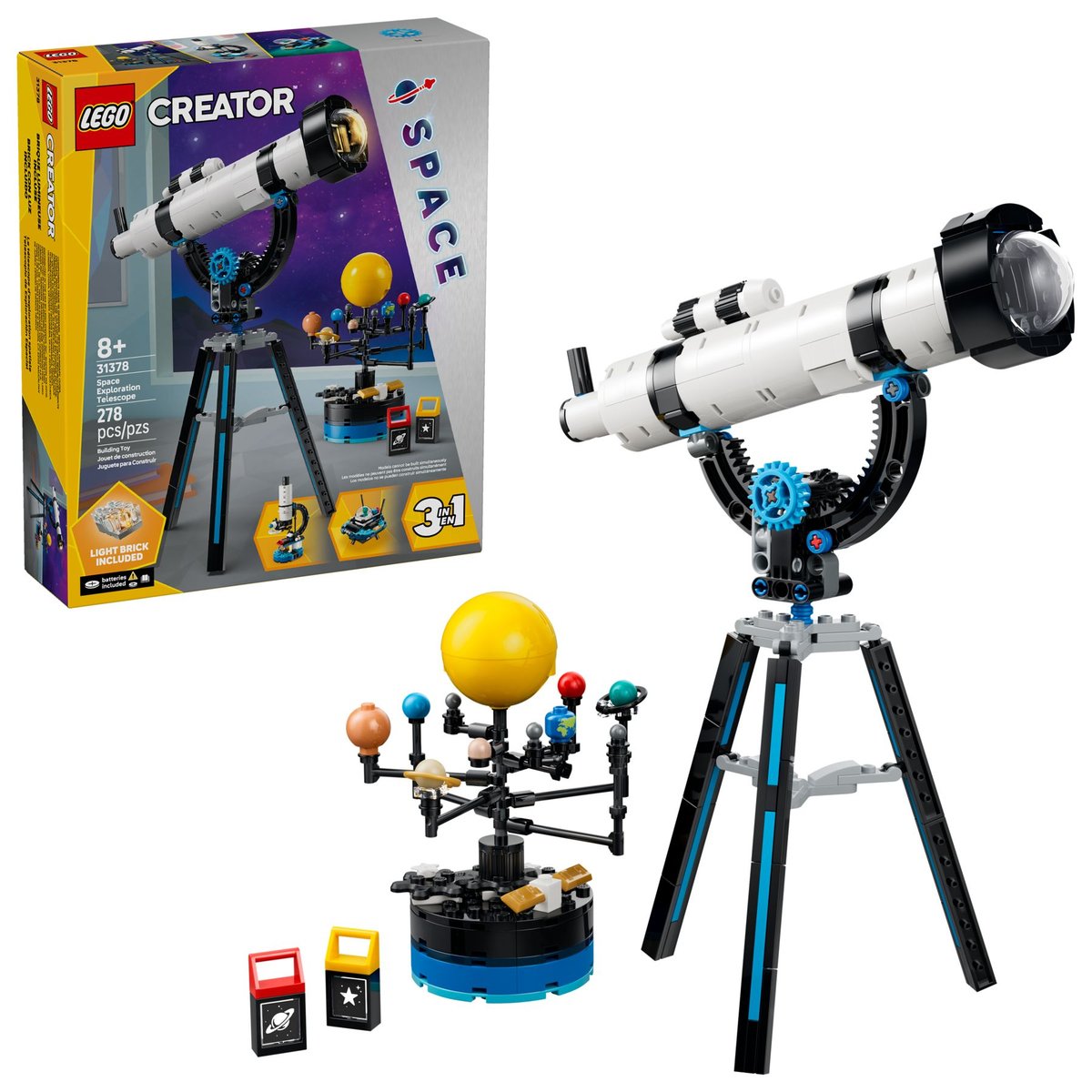LEGO Creator 3 w 1 klocki Teleskop do odkrywania kosmosu 31378