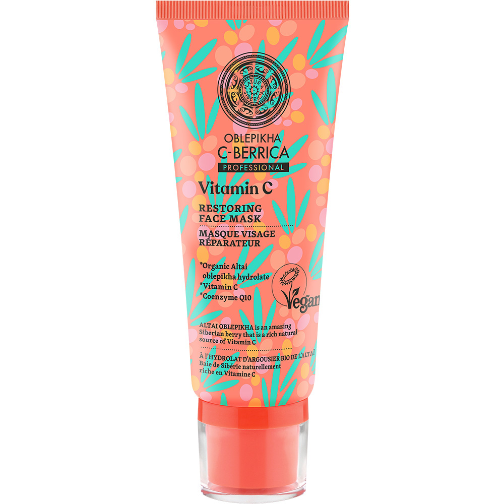 Natura Siberica Oblepikha C-Berrica odbudowująca maska do twarzy z witaminą C i koenzymem Q10 100ml
