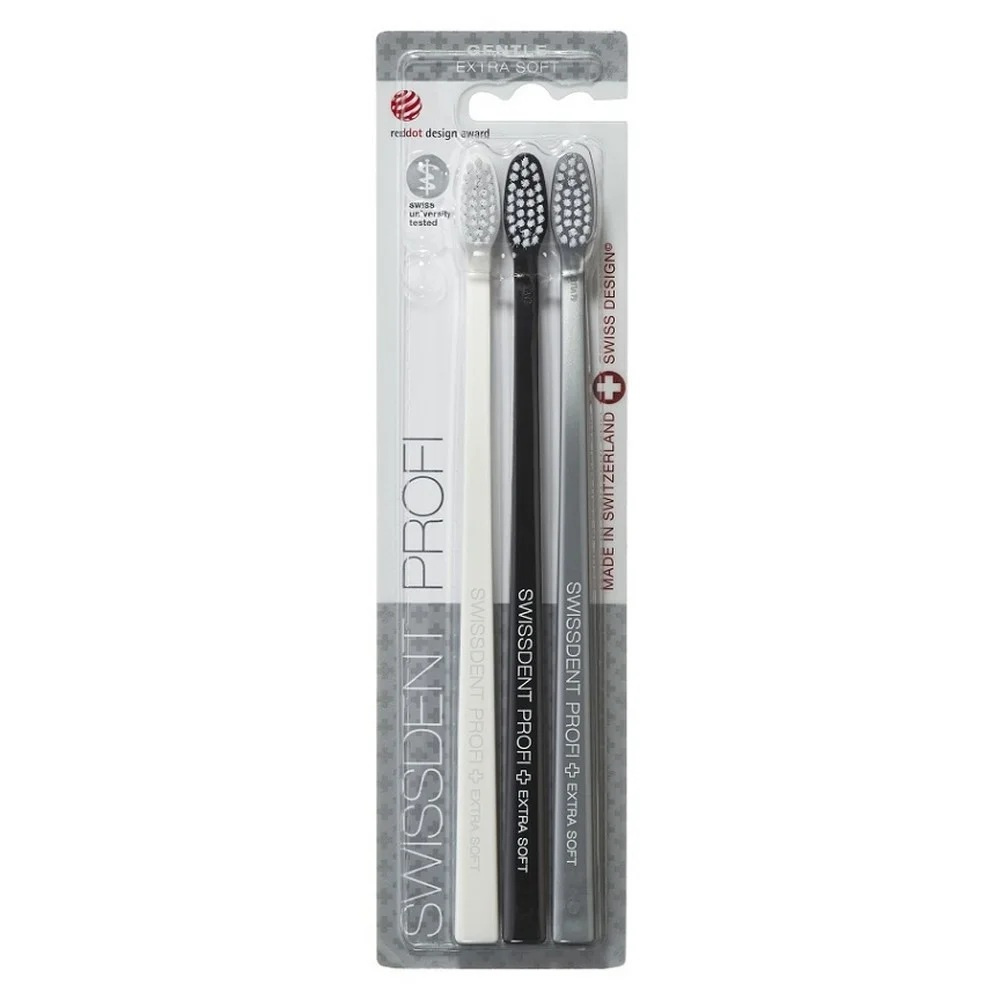 Swissdent Profi Gentle Extra Soft szczoteczka do zębów 2szt+1szt
