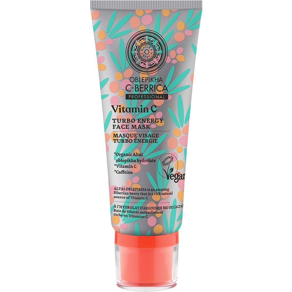 Natura Siberica Oblepikha C-Berrica energizująca maska do twarzy z witaminą C i kofeiną 100ml