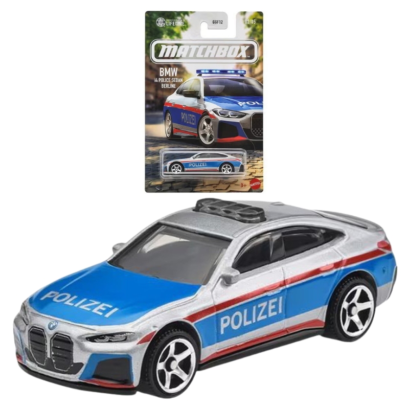 Matchbox Autko BMW i4 Police Sedan Berline