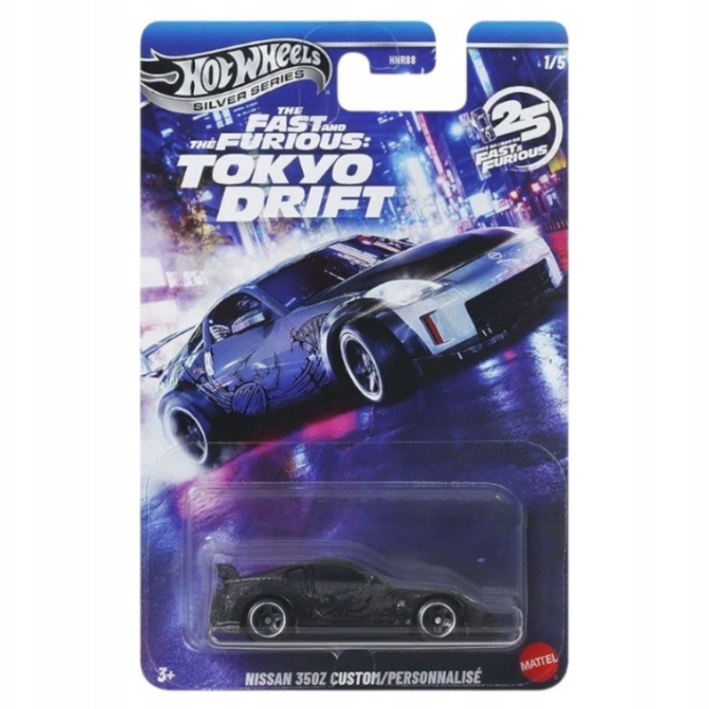 Hot Wheels Silver Series Fast&Furious Tokyo Drift Autko Samochód Pojazd Kolekcjonerski Nissan 350Z Custom JKX05