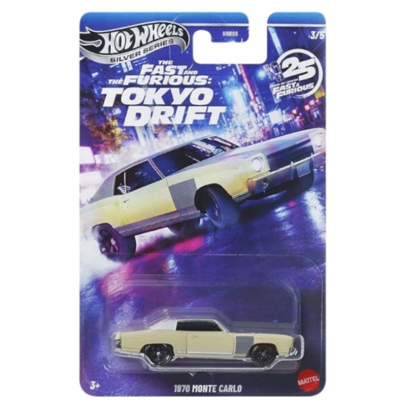 Hot Wheels Silver Series Fast&Furious Tokyo Drift Autko Samochód Pojazd Kolekcjonerski 1970 Monte Carlo JKX07