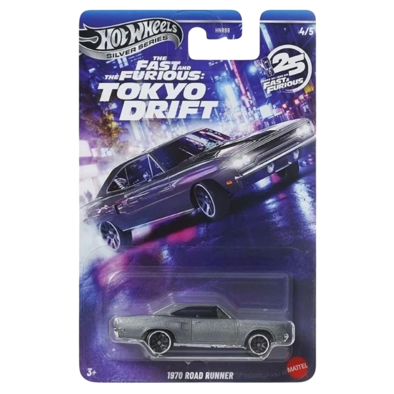 Hot Wheels Silver Series Fast&Furious Tokyo Drift Autko Samochód Pojazd Kolekcjonerski 1970 Road Runner JKX08