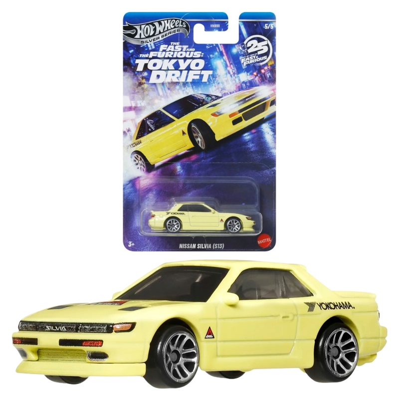 Hot Wheels Silver Series Fast&Furious Tokyo Drift Autko Samochód Pojazd Kolekcjonerski Nissan Silvia (S13) JKX09