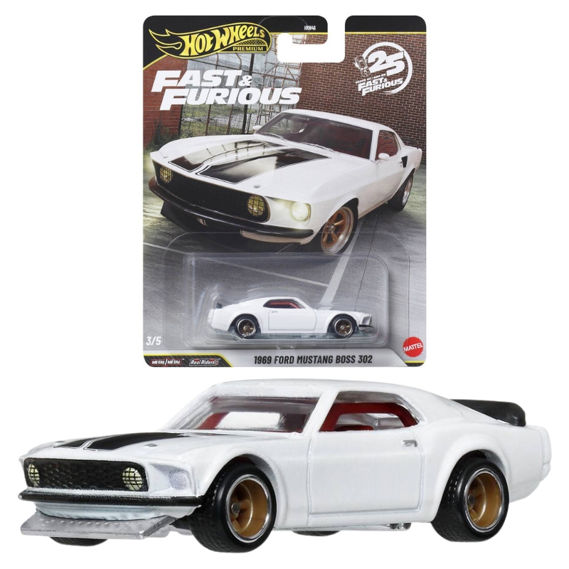 Hot Wheels Premium Fast & Furious Autko Pojazd Kolekcjonerski 1969 Ford Mustang Boss 302 JHW72