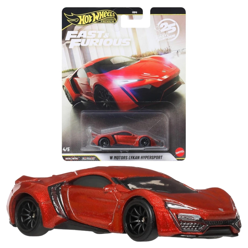 Hot Wheels Premium Fast & Furious Autko Pojazd Kolekcjonerski W Motors Lykan Hypersport JHW70
