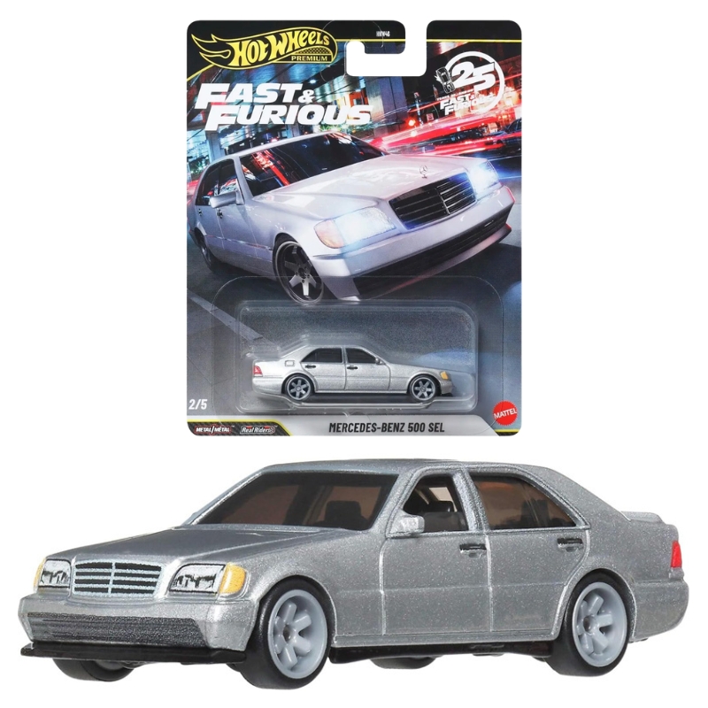 Hot Wheels Premium Fast & Furious Autko Pojazd Kolekcjonerski Mercedes-Benz 500 SEL JHW67