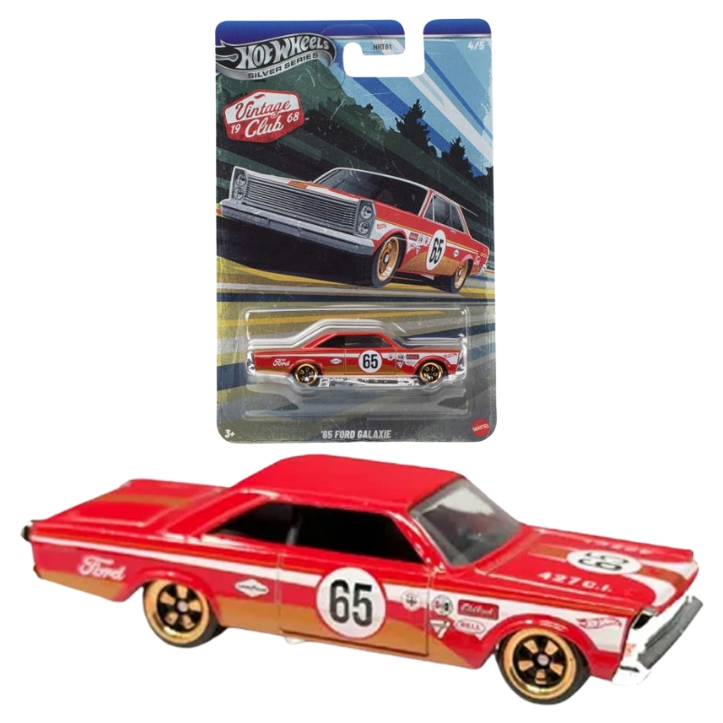 Hot Wheels Silver Series Vintage Autko Kolekcjonerskie '65 Ford Galaxie JKY29