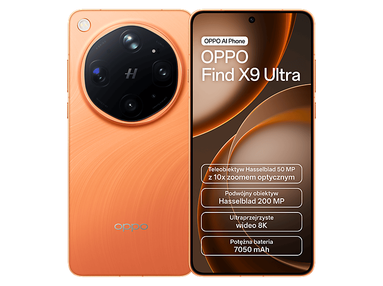 Oppo Find X9 Ultra 5G 12/512GB Pomarańczowy