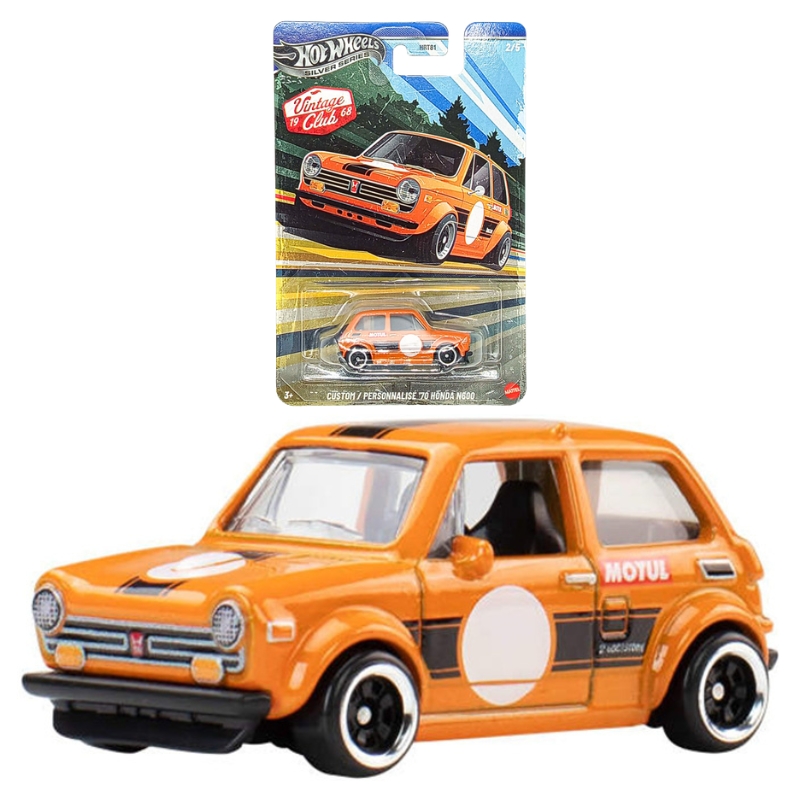 Hot Wheels Silver Series Vintage Autko Kolekcjonerskie Custom '70 Honda N600 JKY27