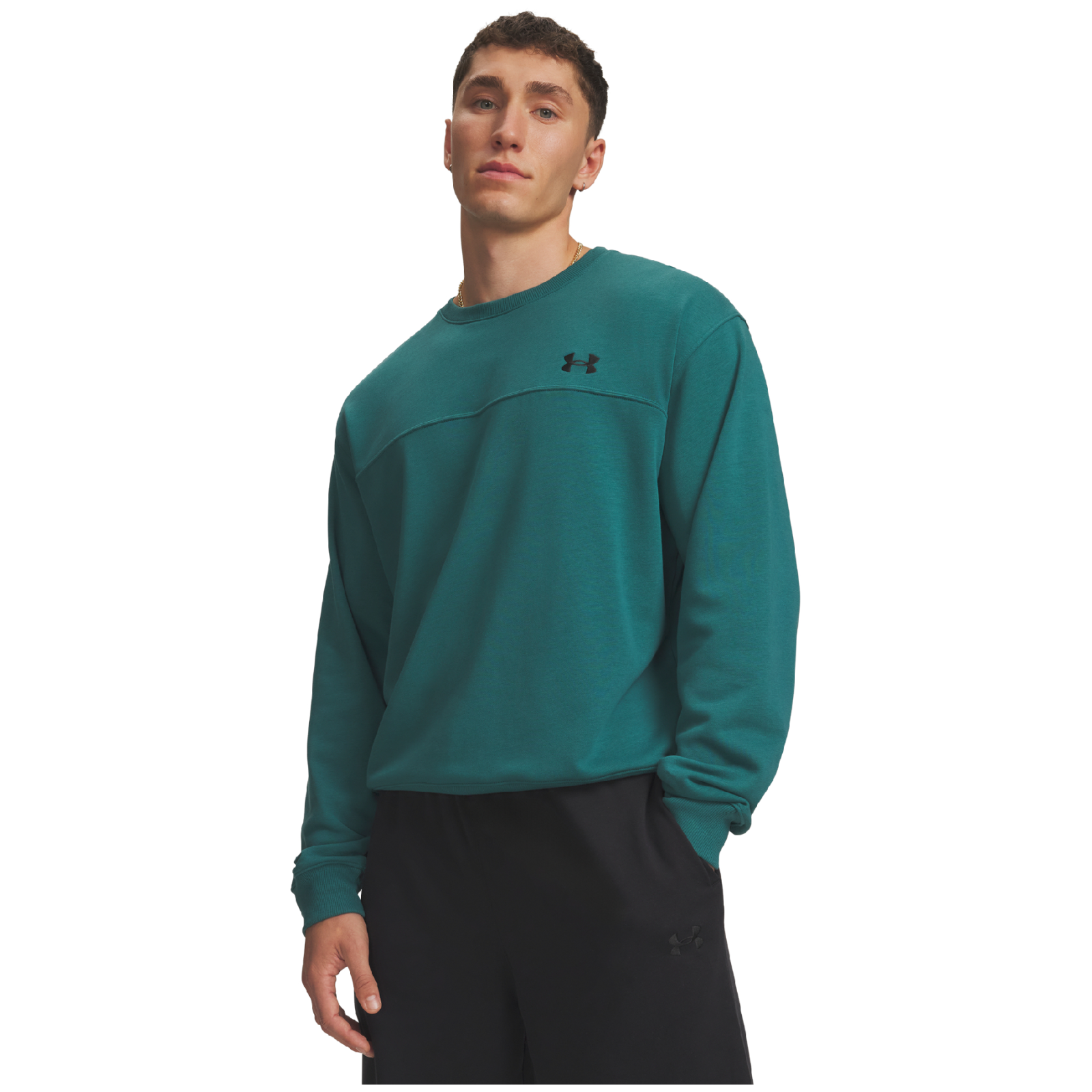 Bluza męska Under Armour Rival LW Crew Rozmiar: XL / Kolor: zielony
