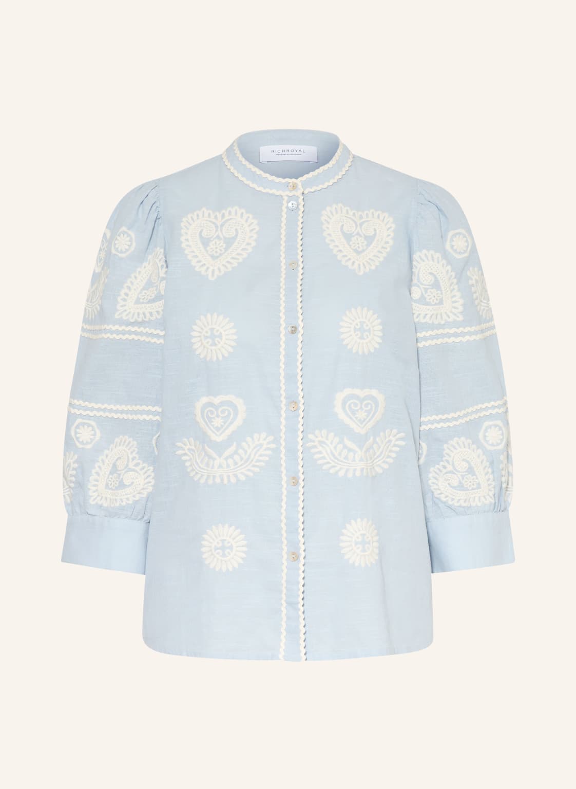 Rich & Royal Bluzka Z Rękawami 3/4 blau