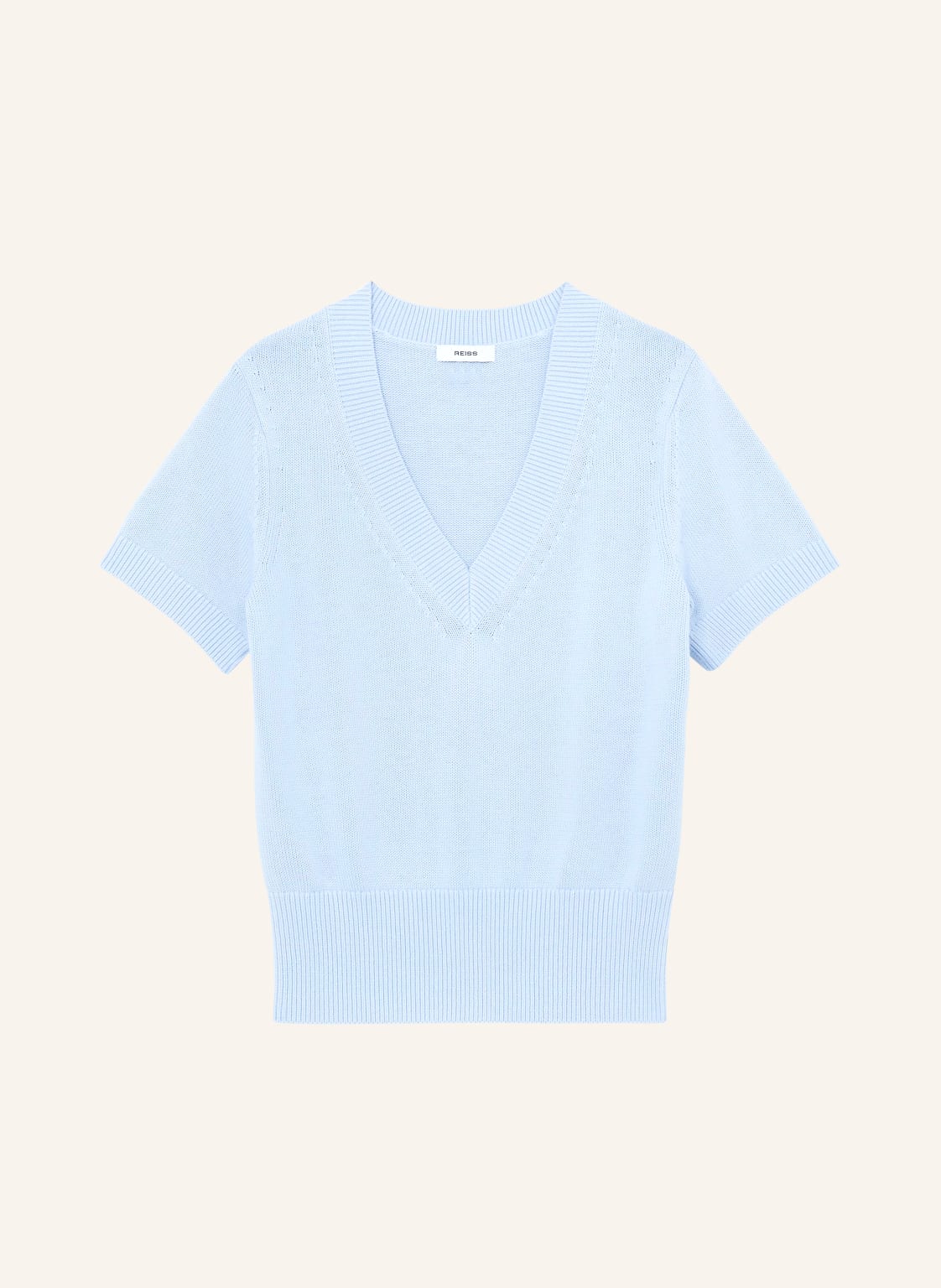Reiss Top Z Dzianiny Valerie blau