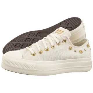 Trampki CTAS Lift OX Egret/Egret/Gold A17597C (CO842-a) Converse