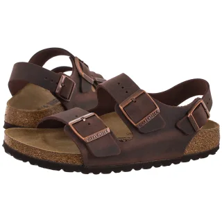 Sandały Milano BS Oiled Leather Habana 0034873 (BK376-a) Birkenstock