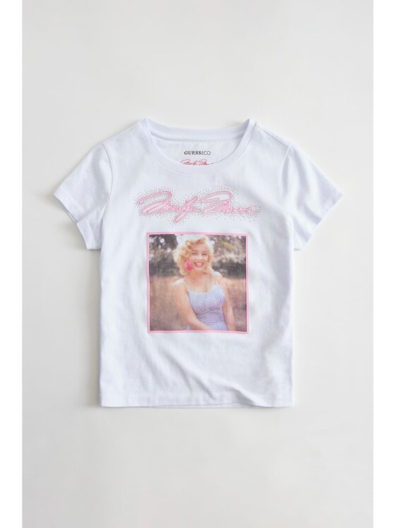 Guess T-Shirt 182690 Biały Classic Fit