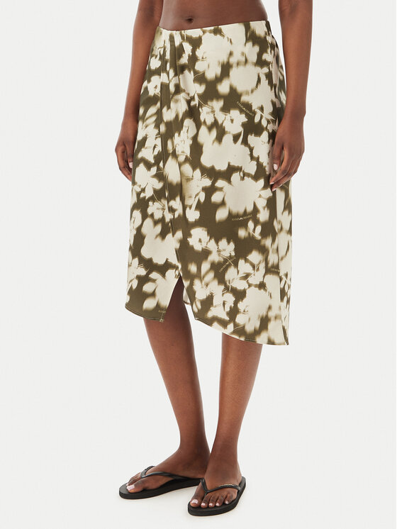 Emporio Armani Spódnica plażowa EW003396 AF20248 F7149 Zielony ciemny Regular Fit