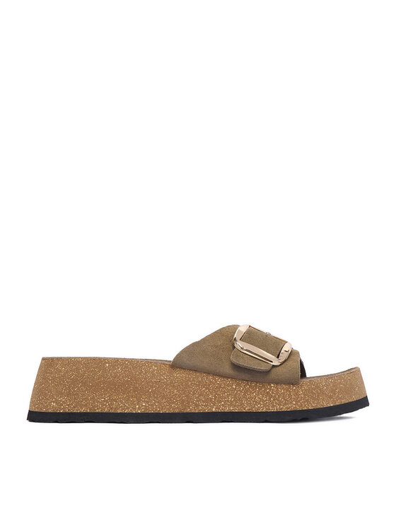 Lasocki Klapki CEO-W24Q19601-01 Khaki