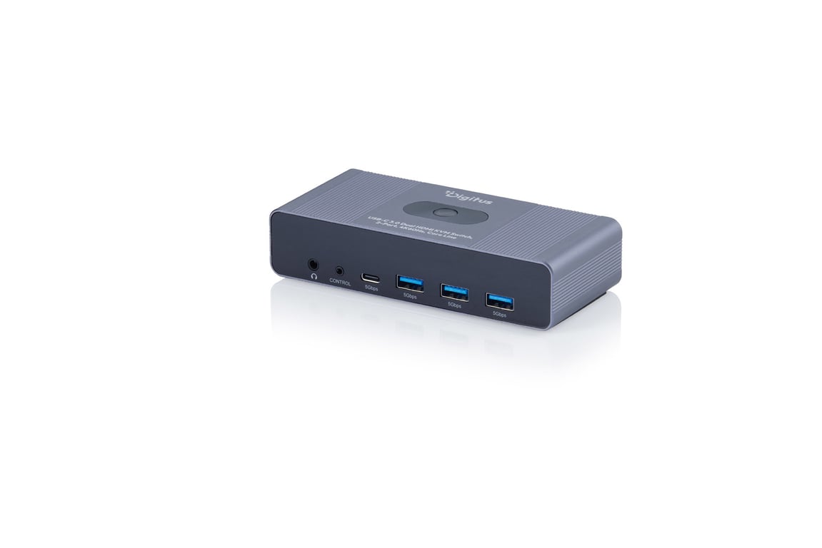Digitus DS-12856 przełącznik KVM Szary
