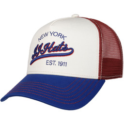 Czapka Trucker Est. 1911 New York by JJ Hats, niebiesko-czerwony, One Size