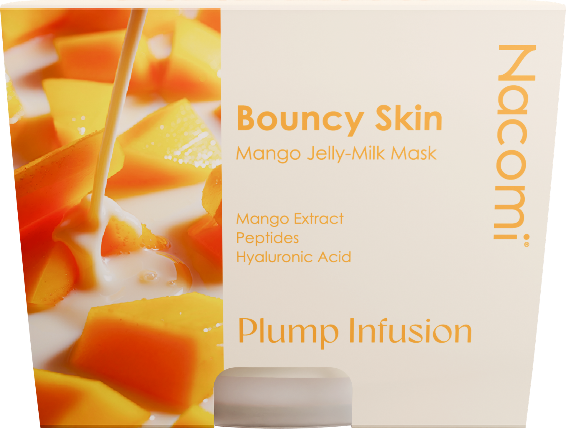 Nacomi Bouncy Skin Mango Jelly-Milk Mask Ujędrniająca Maska do Twarzy 80ml