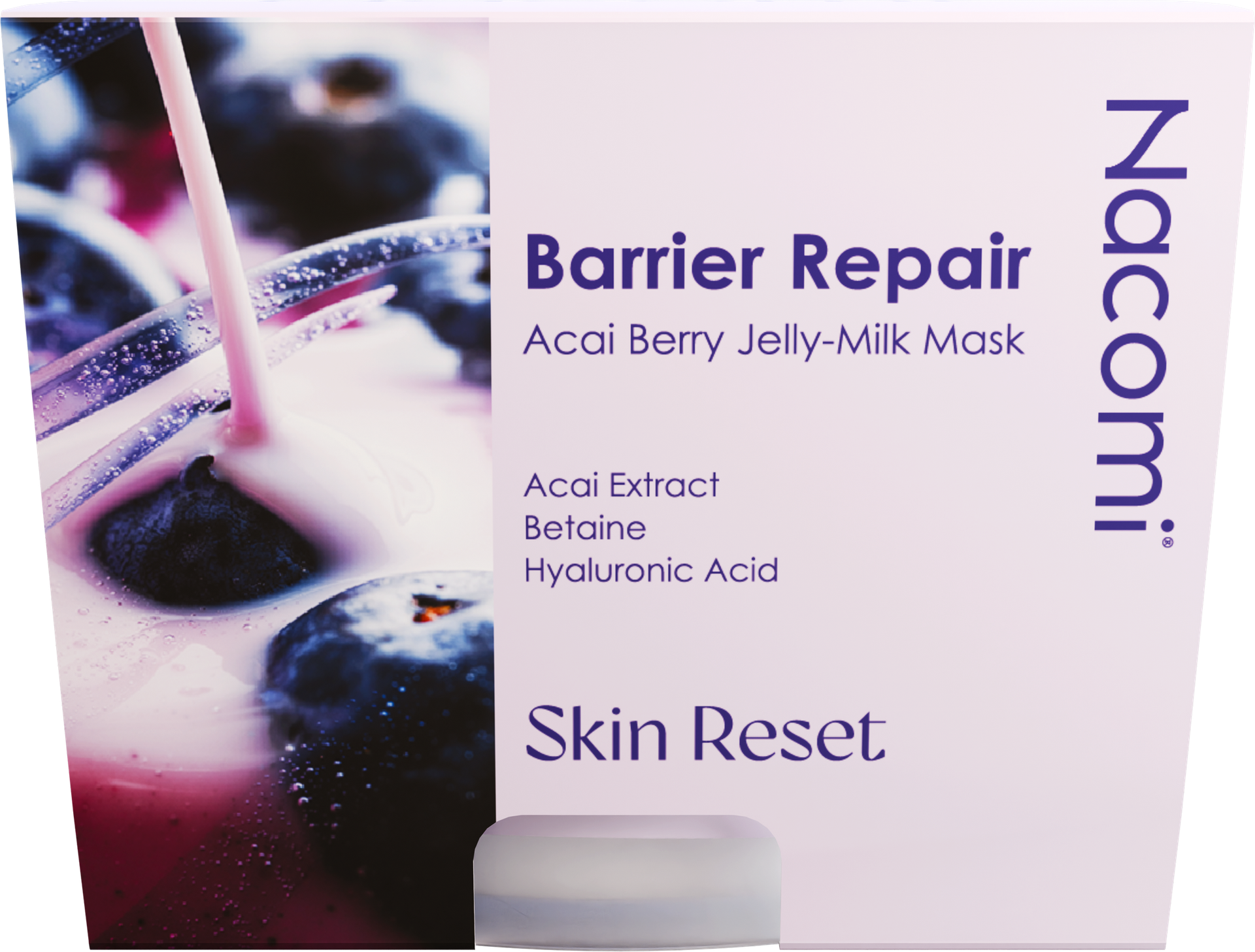 Nacomi Barrier Repair Acai Berry Jelly-Milk Mask Wzmacniająca Maska do Twarzy 80ml