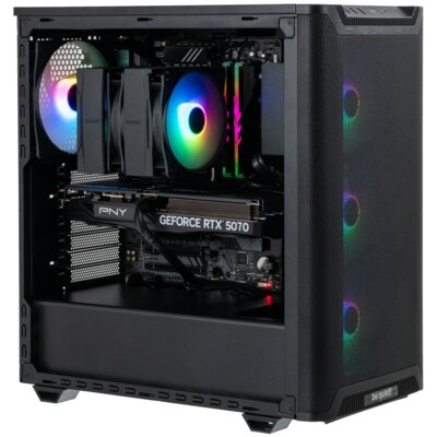 Komputer MAD DOG BQ501LX-A04DR32 R7-7800X3D 32GB RAM 1TB SSD GeForce RTX5070 DLSS 4 Wi-Fi