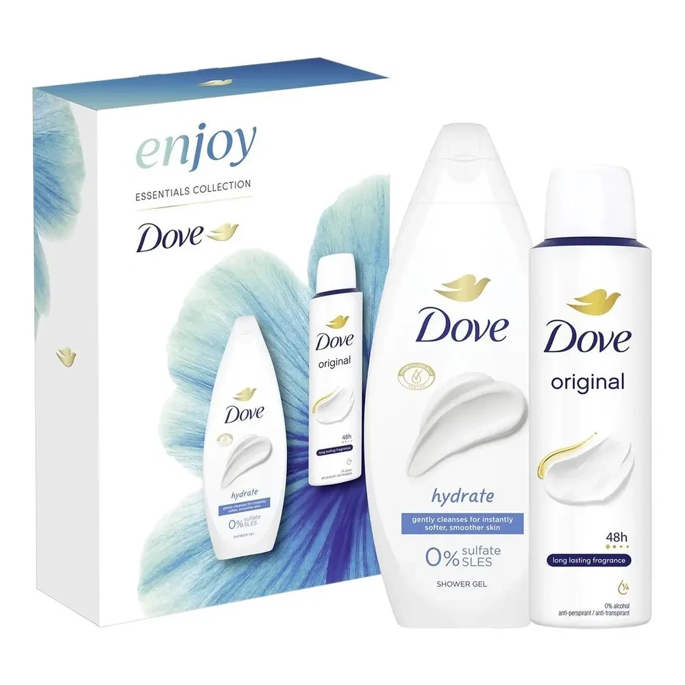 Dove Enjoy zestaw prezentowy dla kobiet żel pod prysznic 250 ml + antyperspirant 150 ml