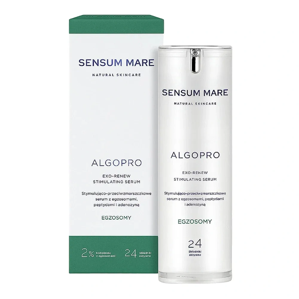 Sensum Mare Algopro stymulująco-przeciwzmarszczkowe serum z egzosomami, peptydami i adenozyną 30 ml