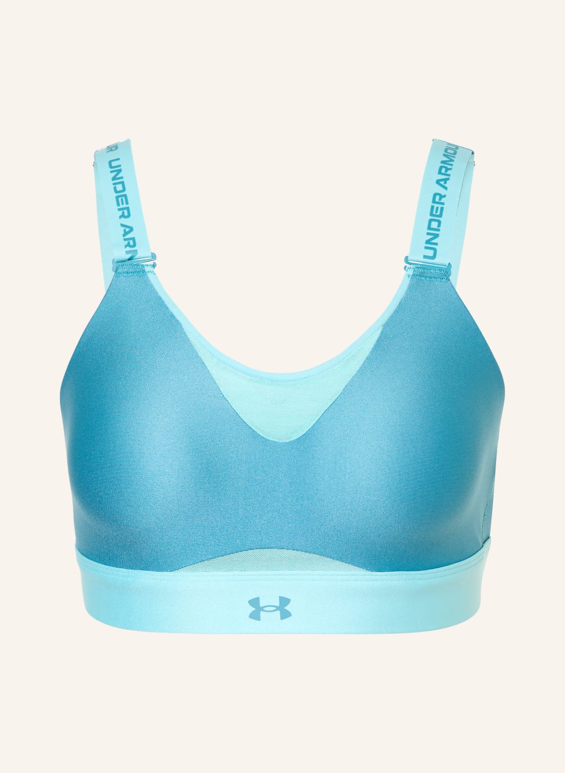 Under Armour Biustonosz Sportowy Ua Infinity High 2.0 Z Siateczką blau