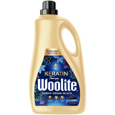 Płyn do prania WOOLITE Keratin Therapy Perfume 3600 ml do jeans, czarno, ciemno kolorowych tkanin z keratyną